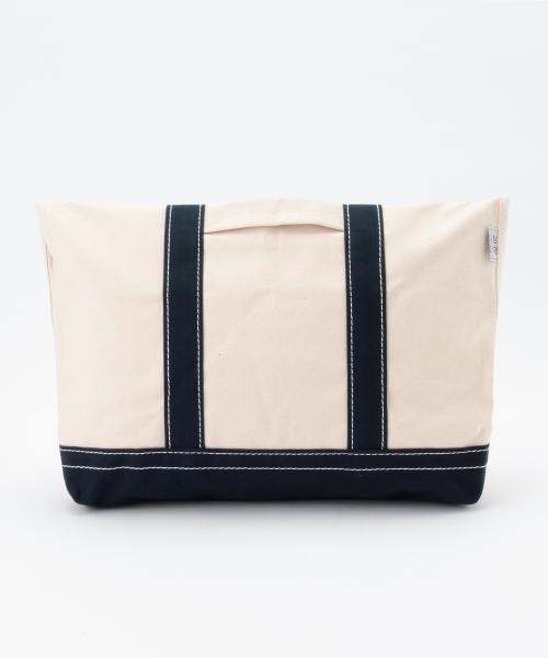 Ray BEAMS（レイビームス）の「20/80 / キャンバス クラッチバッグ（クラッチバッグ・レディース・ホワイト/ネイビー・ONE SIZE）」の10枚目の写真