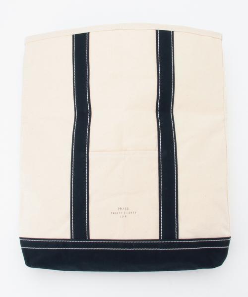 Ray BEAMS（レイビームス）の「20/80 / キャンバス クラッチバッグ（クラッチバッグ・レディース・ホワイト/ネイビー・ONE SIZE）」の12枚目の写真