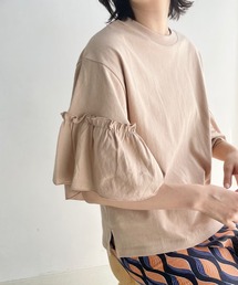 LOWRYS FARM | ソデフリルＴシャツＳＳ　 907824(Tシャツ/カットソー)