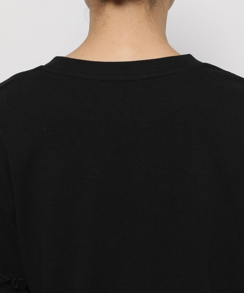 LOWRYS FARM（ローリーズファーム）の「ソデフリルＴシャツＳＳ　 907824（Tシャツ/カットソー・レディース・ホワイト/その他/ブラウン/ブラック・FREE）」の19枚目の写真