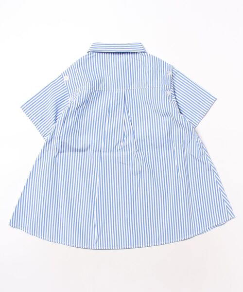 by LOVEiT(バイラビット)の「肩見せ2WAYチュニック丈シャツ(シャツ/ブラウス・キッズ・ピンク/ブルー/ライム・130cm/140cm/150cm/160cm/120cm)」の4枚目の写真