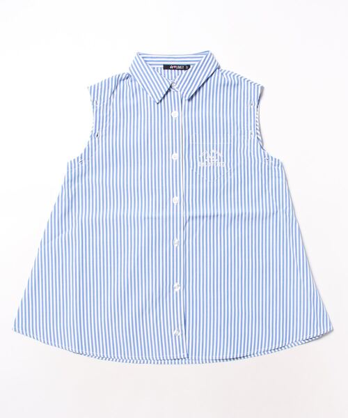 by LOVEiT(バイラビット)の「肩見せ2WAYチュニック丈シャツ(シャツ/ブラウス・キッズ・ピンク/ブルー/ライム・130cm/140cm/150cm/160cm/120cm)」の5枚目の写真