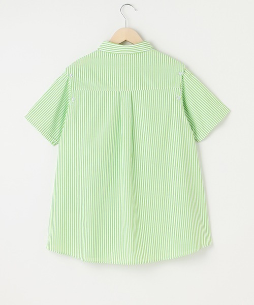 by LOVEiT(バイラビット)の「肩見せ2WAYチュニック丈シャツ(シャツ/ブラウス・キッズ・ピンク/ブルー/ライム・130cm/140cm/150cm/160cm/120cm)」の6枚目の写真