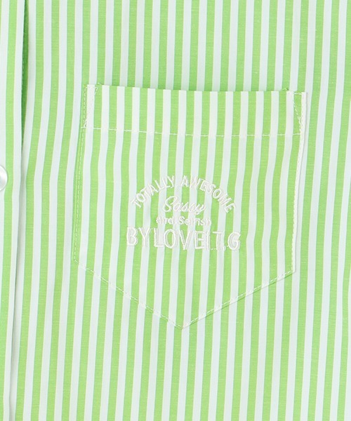 by LOVEiT(バイラビット)の「肩見せ2WAYチュニック丈シャツ(シャツ/ブラウス・キッズ・ピンク/ブルー/ライム・130cm/140cm/150cm/160cm/120cm)」の8枚目の写真