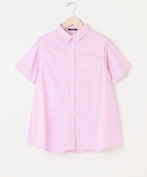 by LOVEiT(バイラビット)の「肩見せ2WAYチュニック丈シャツ(シャツ/ブラウス・キッズ・ピンク/ブルー/ライム・130cm/140cm/150cm/160cm/120cm)」の17枚目の写真