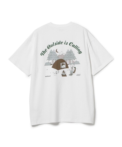 COLEMAN(コールマン)の「Coleman × BEAMS / 別注 wackwack Tシャツ(Tシャツ/カットソー・メンズ・ライトグレー/ホワイト・LARGE/X-LARGE/MEDIUM/SMALL)」の1枚目の写真