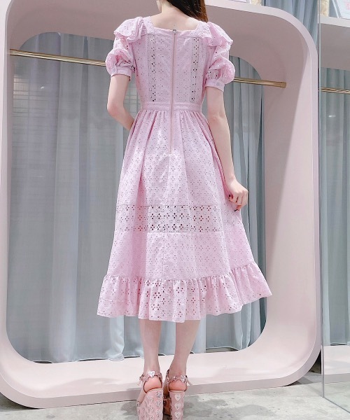 PAIN(ペイン)の「コットンレースロングドレス(ワンピース・レディース・ホワイト/パープル・FREE)」の8枚目の写真