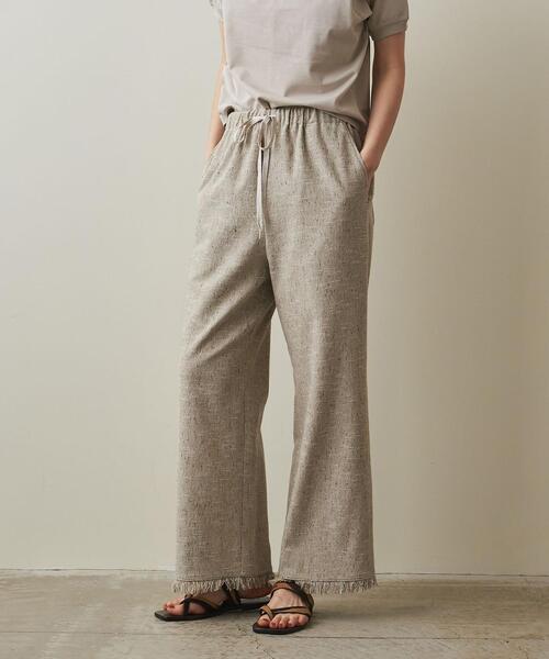 Steven Alan(スティーブンアラン)の「<Steven Alan>COTTON MIX TWEED FRINGE PANTS/パンツ(その他パンツ・レディース・グレー/ベージュ・S/M)」の2枚目の写真