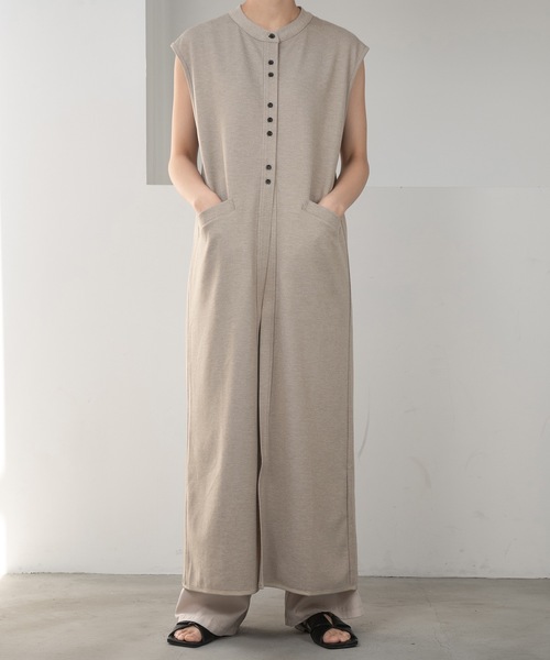 lawgy（ラウジー）の「neck 2way hem piping vest / ネック2wayヘムパイピングベスト（ベスト・レディース・ベージュ/モカ・FREE）」の20枚目の写真