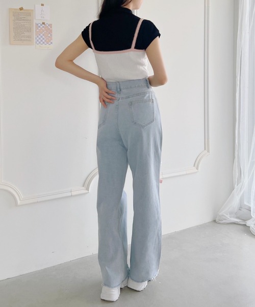 Loueme（ルエム）の「リボンノットデニムパンツ（デニムパンツ・レディース・ライトブルー・M/S）」の9枚目の写真