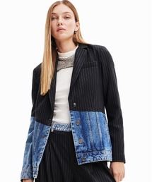Desigual（デシグアル）の「デニム ハイブリッドブレザー（テーラード