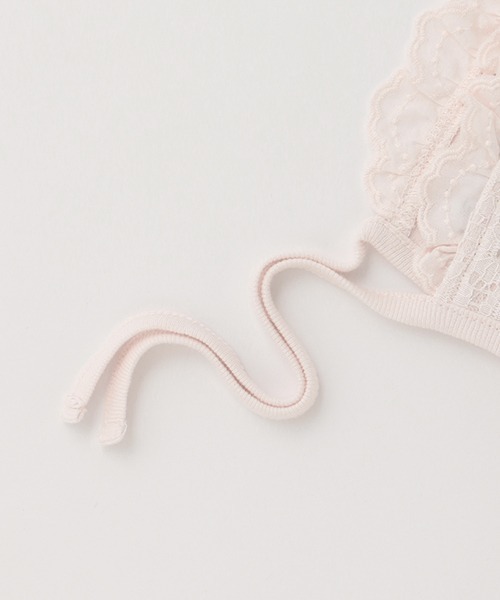 petit main(プティマイン)の「【弱酸性】帽子付レース切替2WAYオール(ロンパース・キッズ・アイボリー/ライトピンク・50-70cm)」の10枚目の写真