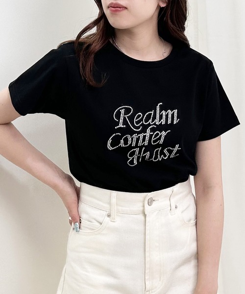 セール】ラインストーンロゴTシャツ（Tシャツ/カットソー