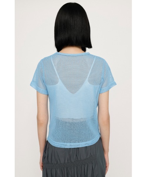 まう　mesh sheer ロンT メッシュシアー ベージュ plage（プラージュ）の「Mesh Sheer ロンT（Tシャツ/カットソー