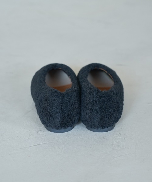 Juze（ジュゼ）の「ボアフラットパンプス（バレエシューズ・レディース・ブラック/ピンク/ベージュ系その他2・23.0cm/23.5cm/24.0cm）」の7枚目の写真