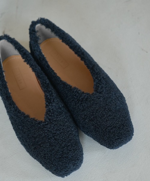 Juze（ジュゼ）の「ボアフラットパンプス（バレエシューズ・レディース・ブラック/ピンク/ベージュ系その他2・23.0cm/23.5cm/24.0cm）」の9枚目の写真