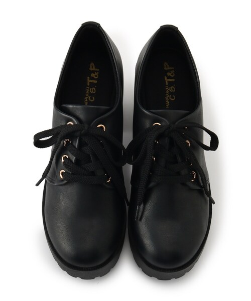 cs T&P（シーエスティーアンドピー）の「【らくちん履き心地】厚底レースアップパンプス（パンプス・レディース・ブラック/ホワイト/ブラック系/ブルー系その他2/ワイン系/ブラック系2・L/S/M/LL）」の16枚目の写真