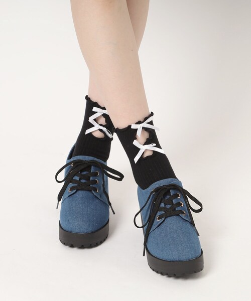 セール】厚底レースアップパンプス（パンプス）｜cs T&P（シーエス