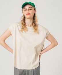 フレンチスリーブテールカットTシャツ