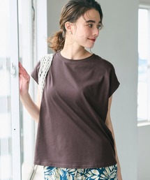 フレンチスリーブテールカットTシャツ