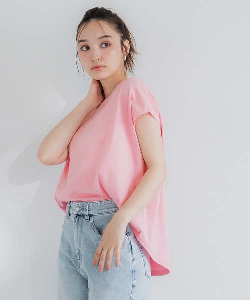 美品【ISABEL MARANT】6万 Tシャツ フレンチスリーブ カットソー フレンチスリーブテールカットTシャツ（Tシャツ/カットソー