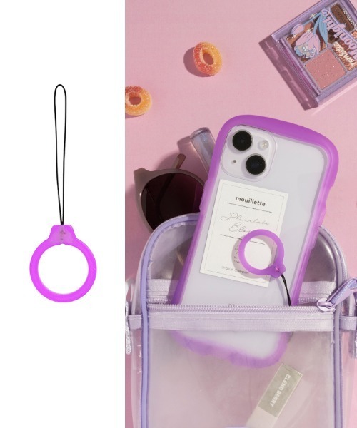 iFace(アイフェイス)の「iFace Reflection Neo Silicone Ring リング ストラップ(スマホグッズ・レディース・パープル/オレンジ/ピンク/クリアイエロー/クリアグリーン/クリアブルー・FREE)」の4枚目の写真