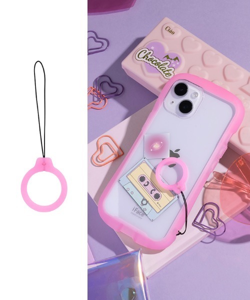 iFace(アイフェイス)の「iFace Reflection Neo Silicone Ring リング ストラップ(スマホグッズ・レディース・パープル/オレンジ/ピンク/クリアイエロー/クリアグリーン/クリアブルー・FREE)」の6枚目の写真