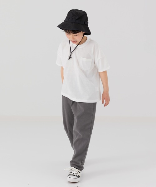 chil2（チルツー）の「ワイドシルエット ストレッチパンツ（その他パンツ・キッズ・グレー/ライトブルー/ネイビー/ベージュ/カーキ/ブルー/ブラック/ミント/マスタード/ホワイト/ワインレッド・110cm/130cm/150cm/80ｃｍ/100cm/90cm/140cm/120cm）」の18枚目の写真