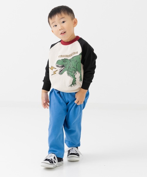 chil2（チルツー）の「ワイドシルエット ストレッチパンツ（その他パンツ・キッズ・グレー/ライトブルー/ネイビー/ベージュ/カーキ/ブルー/ブラック/ミント/マスタード/ホワイト/ワインレッド・110cm/130cm/150cm/80ｃｍ/100cm/90cm/140cm/120cm）」の21枚目の写真