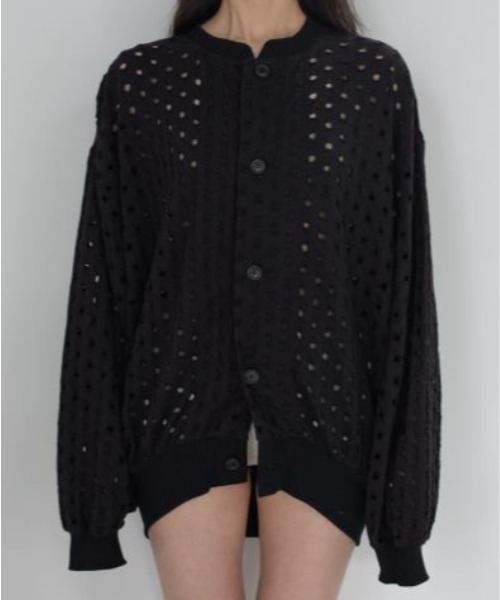 CAROUSE LAMBRA（ケラウズランブラ）の「DOT HOLE（BAND COLLAR CD）（カーディガン/ボレロ・レディース・ブラック・O/S）」の8枚目の写真