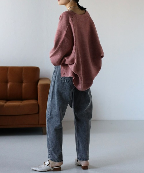 ap retro（アプレトロ）の「【選べるデザイン】バレルデニムパンツ/カーブデニムパンツ（デニムパンツ・レディース・ブルー/ネイビー/ブラック/オフホワイト/インディゴブルー・FREE）」の10枚目の写真