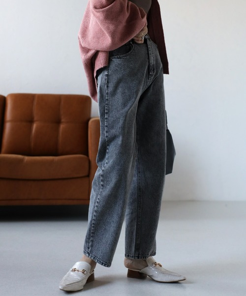 ap retro（アプレトロ）の「【選べるデザイン】バレルデニムパンツ/カーブデニムパンツ（デニムパンツ・レディース・ブルー/ネイビー/ブラック/オフホワイト/インディゴブルー・FREE）」の13枚目の写真