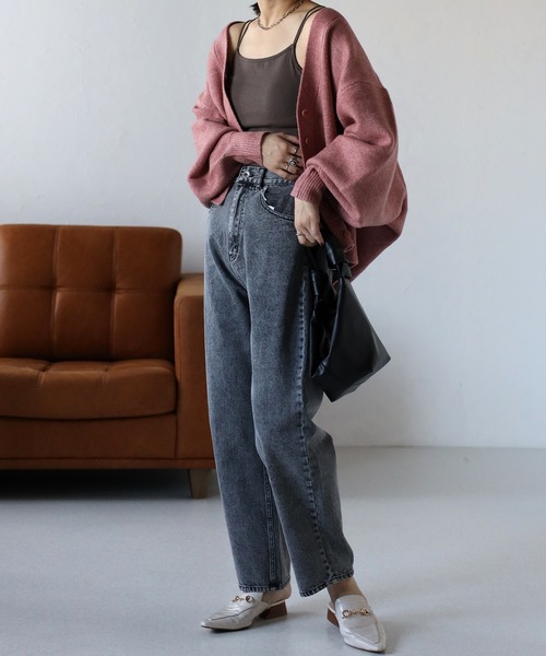 ap retro（アプレトロ）の「【選べるデザイン】バレルデニムパンツ/カーブデニムパンツ（デニムパンツ・レディース・ブルー/ネイビー/ブラック/オフホワイト/インディゴブルー・FREE）」の16枚目の写真