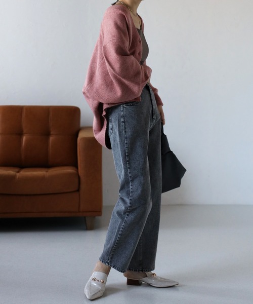 ap retro（アプレトロ）の「【選べるデザイン】バレルデニムパンツ/カーブデニムパンツ（デニムパンツ・レディース・ブルー/ネイビー/ブラック/オフホワイト/インディゴブルー・FREE）」の17枚目の写真