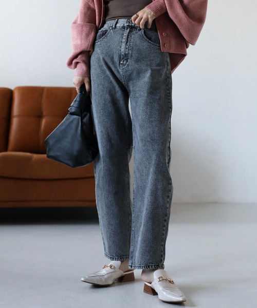 ap retro（アプレトロ）の「【選べるデザイン】バレルデニムパンツ/カーブデニムパンツ（デニムパンツ・レディース・ブルー/ネイビー/ブラック/オフホワイト/インディゴブルー・FREE）」の11枚目の写真