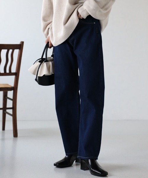 ap retro（アプレトロ）の「【選べるデザイン】バレルデニムパンツ/カーブデニムパンツ（デニムパンツ・レディース・ブルー/ネイビー/ブラック/オフホワイト/インディゴブルー・FREE）」の18枚目の写真