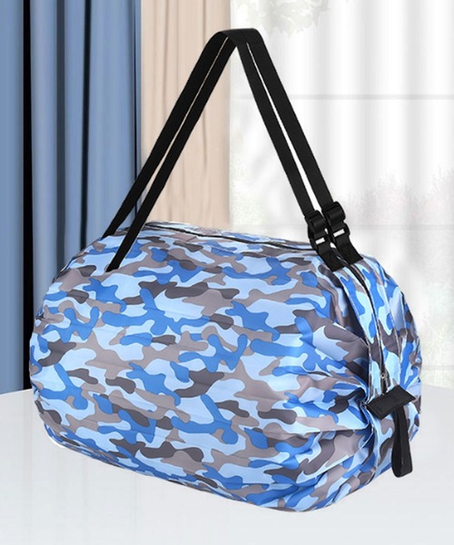 florist（フローリスト）の「【一瞬で畳める！】大容量コンパクト折り畳みエコバッグ/サブバッグ（エコバッグ/サブバッグ・レディース・ブルー系1/グリーン系1/ブラック系2/グレー系1/イエロー系1/ネイビー/ゼブラ/ブラック系3/パープル系1/ピンク系1/ブラックミックス/レオパード/カラフル/レッド系1・FREE）」の7枚目の写真