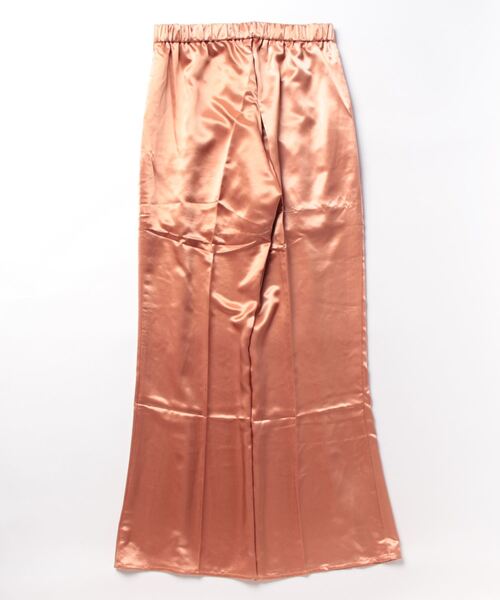 muguet(ミュゲ)の「gloss satin flare pants(スラックス・レディース・オレンジ/アイボリー・FREE)」の20枚目の写真
