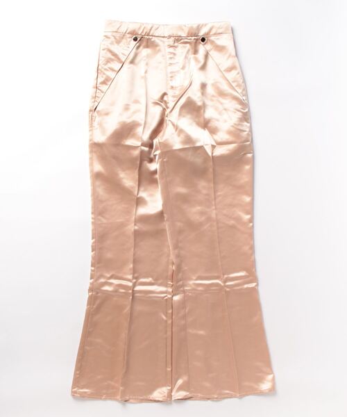 muguet(ミュゲ)の「gloss satin flare pants(スラックス・レディース・オレンジ/アイボリー・FREE)」の21枚目の写真