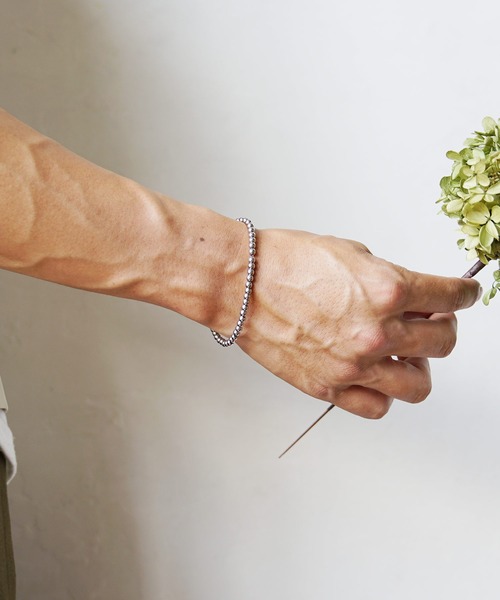 MinoriTY(マイノリティ)の「【MinoriTY】シードチェーンブレスレット メンズ ウィメンズ ユニセックス(ブレスレット・メンズ・シルバー・FREE)」の4枚目の写真