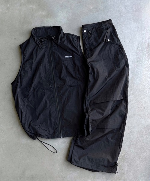 限定SALE⭐︎新品hitomi ribbon tuck pants ブラック　S SHEENA スラックス パンツ ウエスト折り返しデザインタック