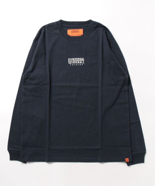 UNIVERSAL OVERALL（ユニバーサルオーバーオール）の「/UNIVERSAL OVERALL/LOGO LONG SLEEVE（Tシャツ/カットソー・メンズ・ダークグリーン/ベージュ/ネイビー/マルーン/ホワイト/ブラック・MEDIUM/LARGE/X-LARGE）」の5枚目の写真