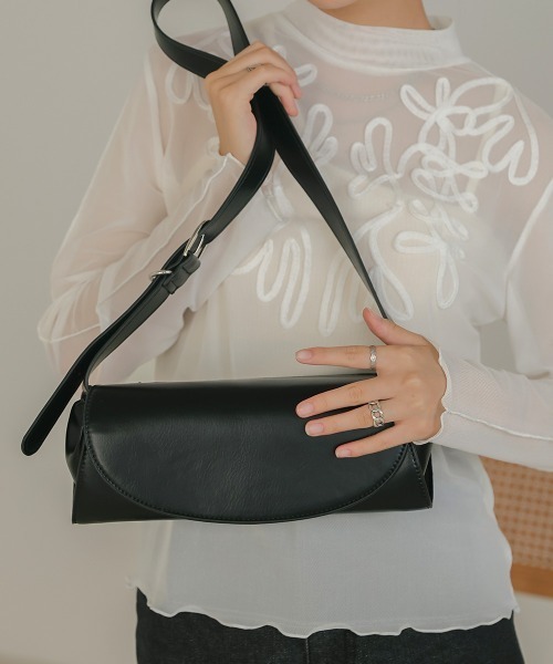 Bab（バブ）の「ランドスケープバッグ（ショルダーバッグ・レディース・アイボリー/ブラック/キャメル・ONESIZE）」の3枚目の写真