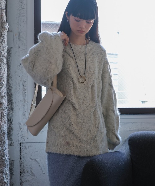 Bab（バブ）の「ランドスケープバッグ（ショルダーバッグ・レディース・アイボリー/ブラック/キャメル・ONESIZE）」の18枚目の写真