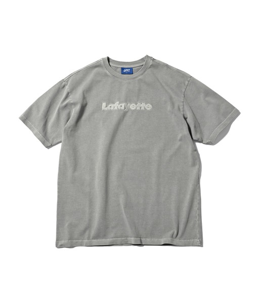 Lafayette（ラファイエット）の「LFYT ラファイエット [Lafayette] - ピグメント ダイ ロゴ Tシャツ 後染め [PIGMENT DYED LAFAYETTE LOGO TEE]（Tシャツ/カットソー・メンズ・ブラック/グレー/グリーン/パープル・XXL/L/XL/S/M）」の3枚目の写真