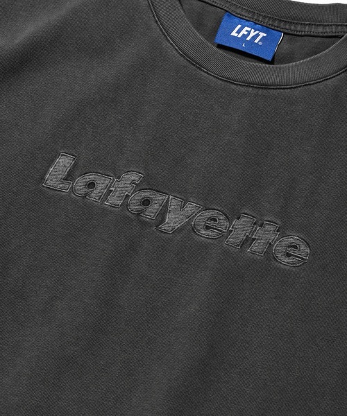 Lafayette（ラファイエット）の「LFYT ラファイエット [Lafayette] - ピグメント ダイ ロゴ Tシャツ 後染め [PIGMENT DYED LAFAYETTE LOGO TEE]（Tシャツ/カットソー・メンズ・ブラック/グレー/グリーン/パープル・XXL/L/XL/S/M）」の6枚目の写真