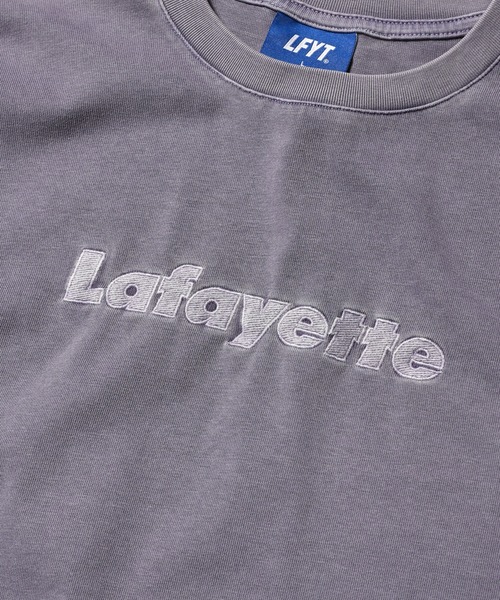 Lafayette（ラファイエット）の「LFYT ラファイエット [Lafayette] - ピグメント ダイ ロゴ Tシャツ 後染め [PIGMENT DYED LAFAYETTE LOGO TEE]（Tシャツ/カットソー・メンズ・ブラック/グレー/グリーン/パープル・XXL/L/XL/S/M）」の9枚目の写真