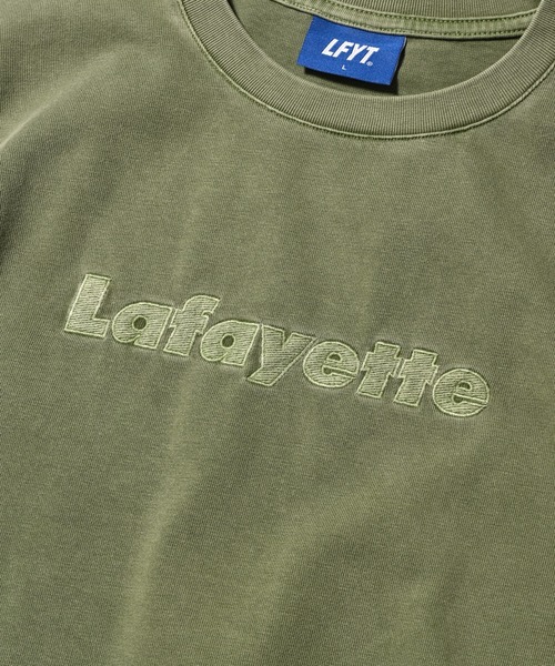 Lafayette（ラファイエット）の「LFYT ラファイエット [Lafayette] - ピグメント ダイ ロゴ Tシャツ 後染め [PIGMENT DYED LAFAYETTE LOGO TEE]（Tシャツ/カットソー・メンズ・ブラック/グレー/グリーン/パープル・XXL/L/XL/S/M）」の8枚目の写真