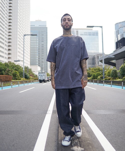 Lafayette（ラファイエット）の「LFYT ラファイエット [Lafayette] - ピグメント ダイ ロゴ Tシャツ 後染め [PIGMENT DYED LAFAYETTE LOGO TEE]（Tシャツ/カットソー・メンズ・ブラック/グレー/グリーン/パープル・XXL/L/XL/S/M）」の12枚目の写真