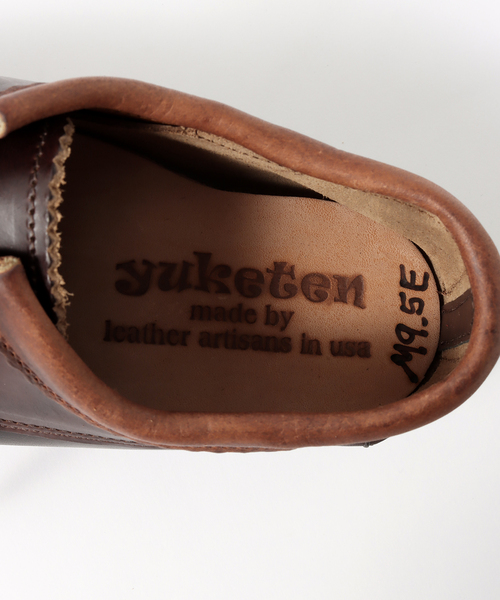 YUKETEN(ユケテン)の「【YUKETEN×JOURNAL STANDARD】別注 Blucher Rocker w/ Kiltie(モカシン/デッキシューズ・メンズ・ブラウン/ブラック・90/85/80/75/95)」の10枚目の写真